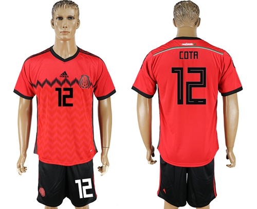 Mexico #12 Cota Away Soccer Country Jersey