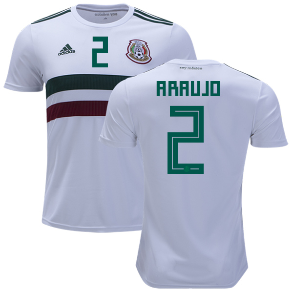 Mexico #2 Araujo Away Kid Soccer Country Jersey Mexico #2 Araujo Away Kid Soccer Country Jersey