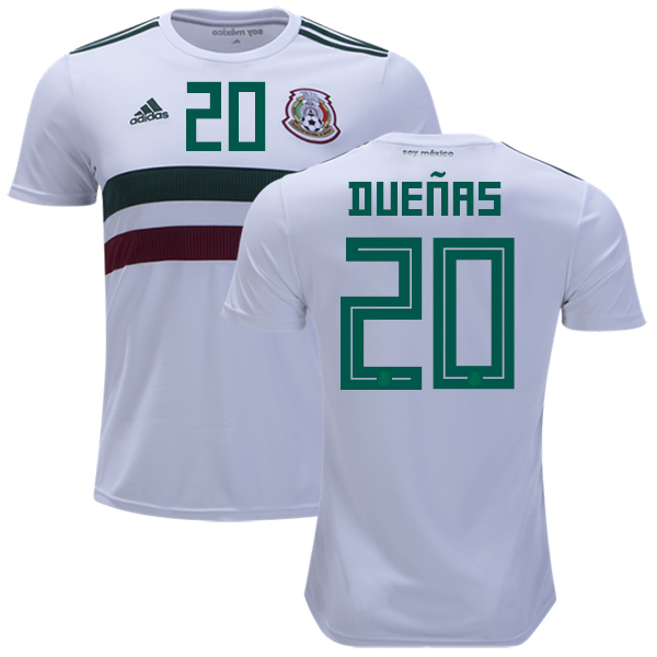 Mexico #20 Duenas Away Soccer Country Jersey Mexico #20 Duenas Away Soccer Country Jersey