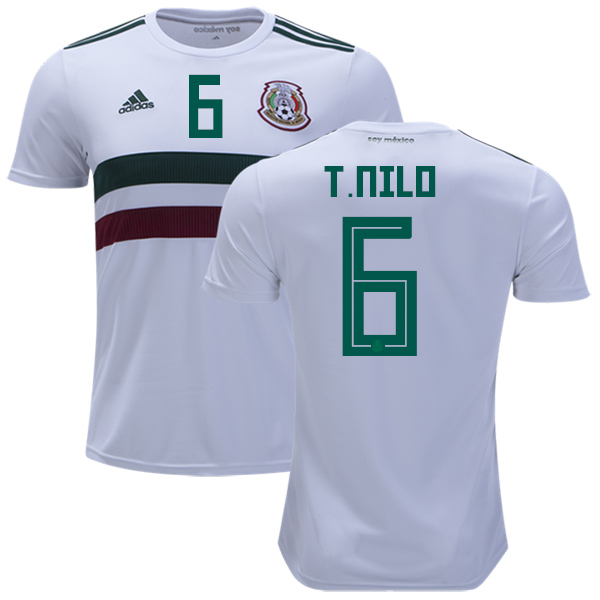 Mexico #6 T.Nilo Away Soccer Country Jersey Mexico #6 T.Nilo Away Soccer Country Jersey