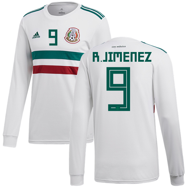 Mexico #9 R.Jimenez Away Long Sleeves Soccer Country Jersey Mexico #9 R.Jimenez Away Long Sleeves Soccer Country Jersey
