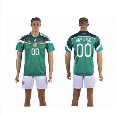 Mexico Personalized Home Soccer Country Jersey