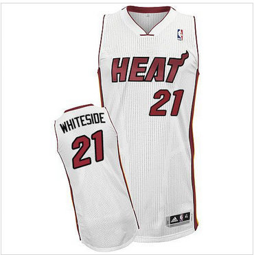 Miami Heat #21 Hassan Whiteside White Stitched NBA Jersey Miami Heat #21 Hassan Whiteside White Stitched NBA Jersey