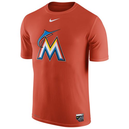 Miami Marlins Nike Authentic Collection Legend Logo 1.5 Performance T-Shirt Orange Miami Marlins Nike Authentic Collection Legend Logo 1.5 Performance T-Shirt Orange
