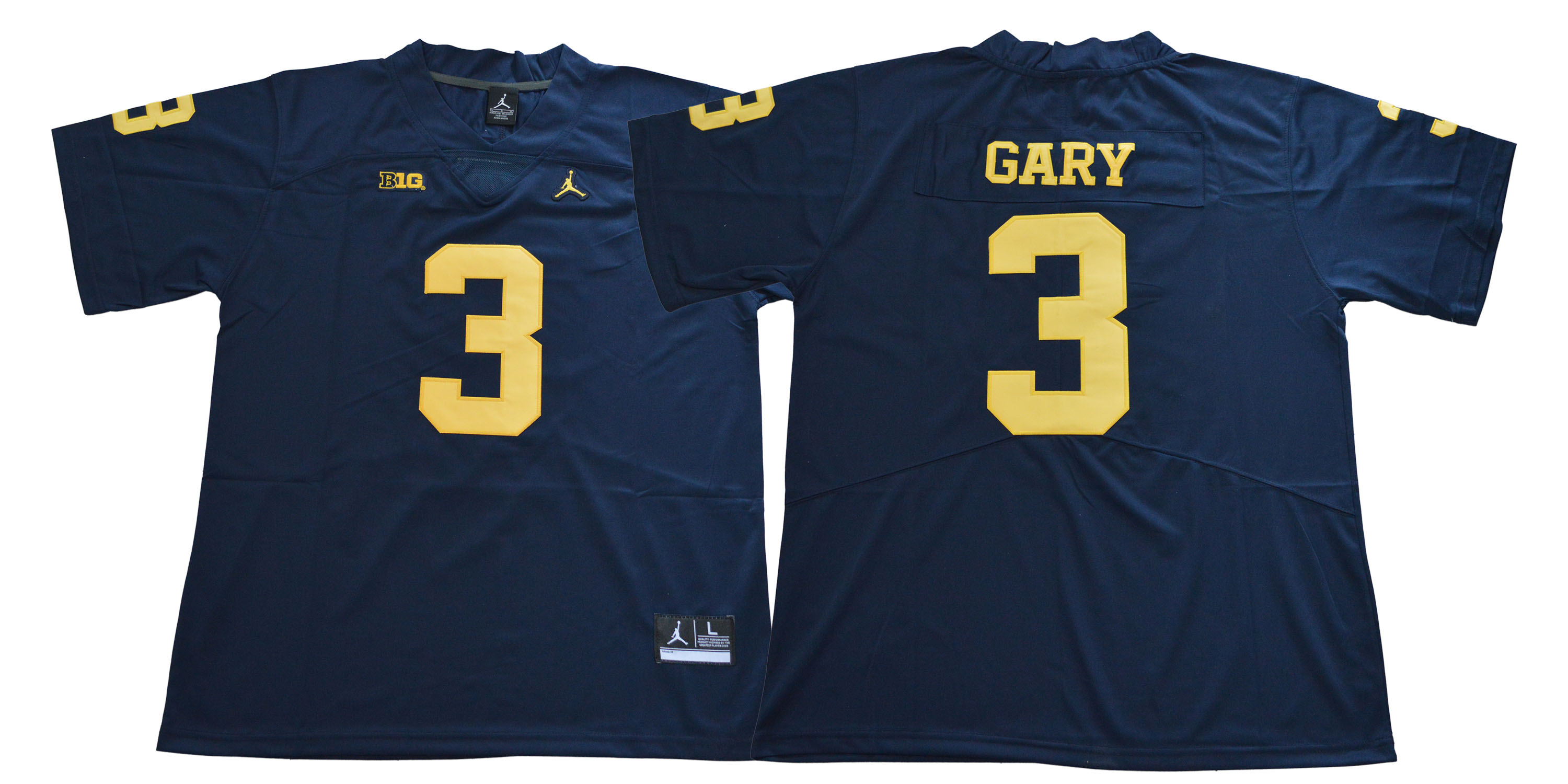 Michigan Wolverines 3 Rashan Gary Navy Jordan College Football Jersey Michigan Wolverines 3 Rashan Gary Navy Jordan College Football Jersey