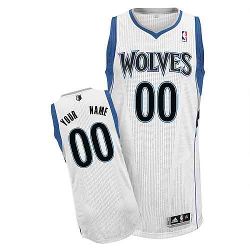 Minnesota Timberwolves Custom White Home Jersey