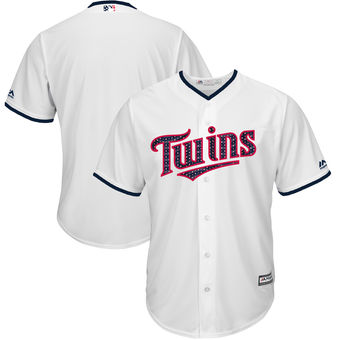 Minnesota Twins Majestic 2017 Stars & Stripes Cool Base Team Jersey - White
