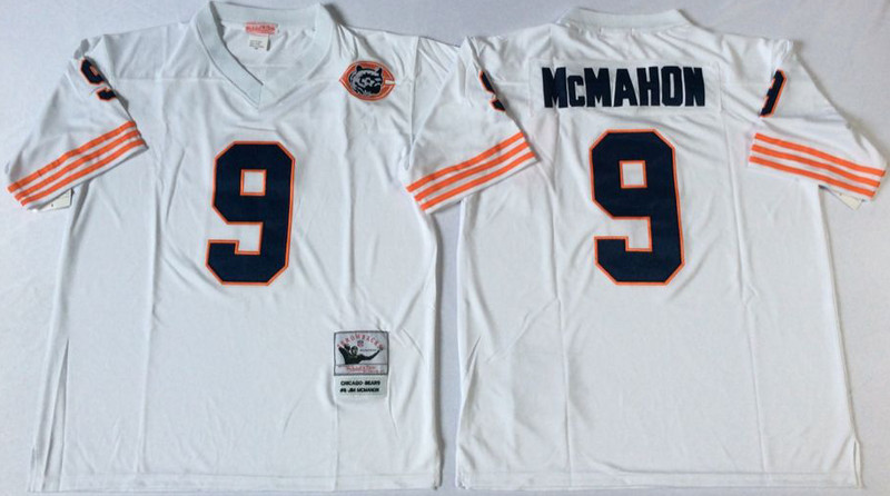 Mitchell&Ness Bears #9 Robbie Gould white Throwback Men's  Stitched NFL Jersey
