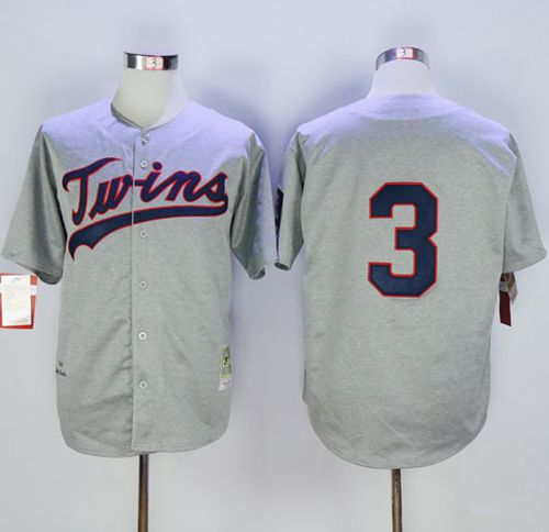 Mitchell And Ness 1969 Twins #3 Harmon Killebrew Grey Throwback Stitched MLB Jersey Mitchell And Ness 1969 Twins #3 Harmon Killebrew Grey Throwback Stitched MLB Jersey