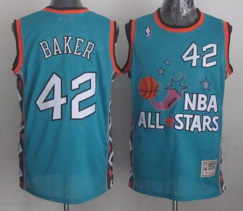 Mitchell And Ness Bucks #42 Vin Baker Light Blue 1996 All star Stitched NBA Jersey Mitchell And Ness Bucks #42 Vin Baker Light Blue 1996 All star Stitched NBA Jersey