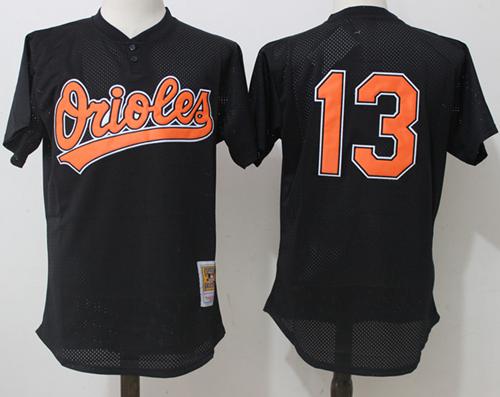 Mitchell And Ness Orioles #13 Manny Machado Black Throwback Stitched MLB Jersey Mitchell And Ness Orioles #13 Manny Machado Black Throwback Stitched MLB Jersey