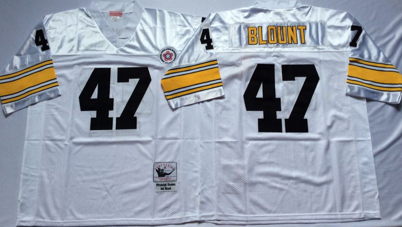 Mitchell And Ness Steelers #47 Mel Blount white Throwback Stitched NFL Jersey Mitchell And Ness Steelers #47 Mel Blount white Throwback Stitched NFL Jersey