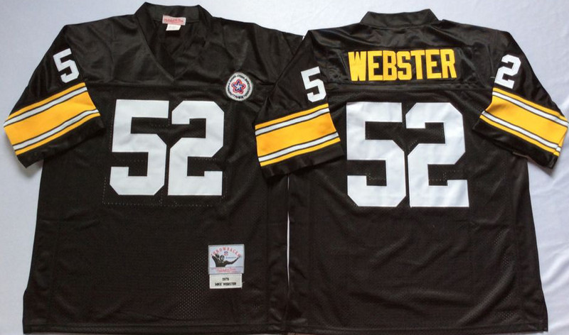 Mitchell And Ness Steelers #52 mike webster Black Throwback Stitched NFL Jersey Mitchell And Ness Steelers #52 mike webster Black Throwback Stitched NFL Jersey
