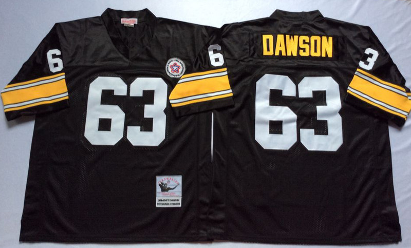 Mitchell And Ness Steelers #63 Dermontti Dawson Black Throwback Stitched NFL Jersey Mitchell And Ness Steelers #63 Dermontti Dawson Black Throwback Stitched NFL Jersey