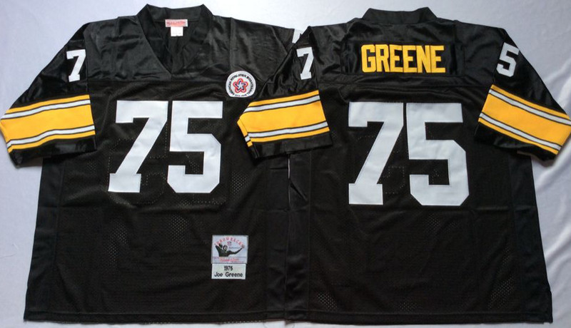 Mitchell And Ness Steelers #75 Joe Greene Black Throwback Stitched NFL Jersey Mitchell And Ness Steelers #75 Joe Greene Black Throwback Stitched NFL Jersey