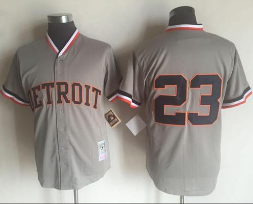 Mitchell And Ness Tigers #23 Kirk Gibson Grey Throwback Stitched MLB Jersey Mitchell And Ness Tigers #23 Kirk Gibson Grey Throwback Stitched MLB Jersey