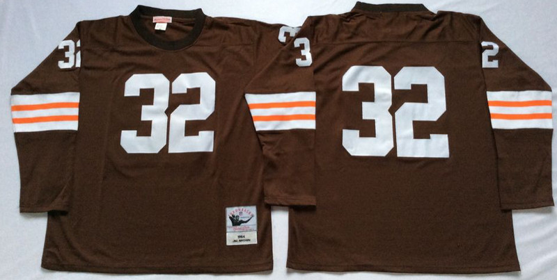Mitchell And Ness browns #32 Jim Brown Brown Throwback Stitched NFL Jersey Mitchell And Ness browns #32 Jim Brown Brown Throwback Stitched NFL Jersey