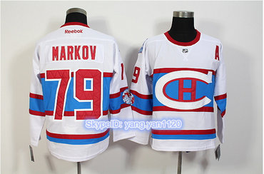 Montreal Canadiens #79 Markov White New CH Stitched NHL Jersey