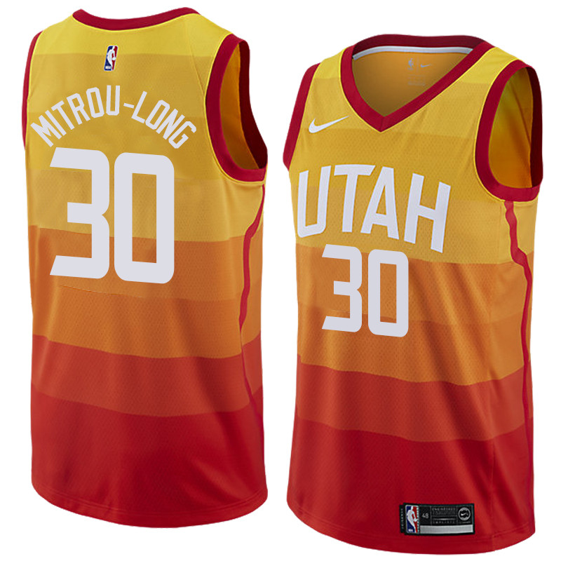 NBA  Utah Jazz 30# Mitrou-long Jerseys