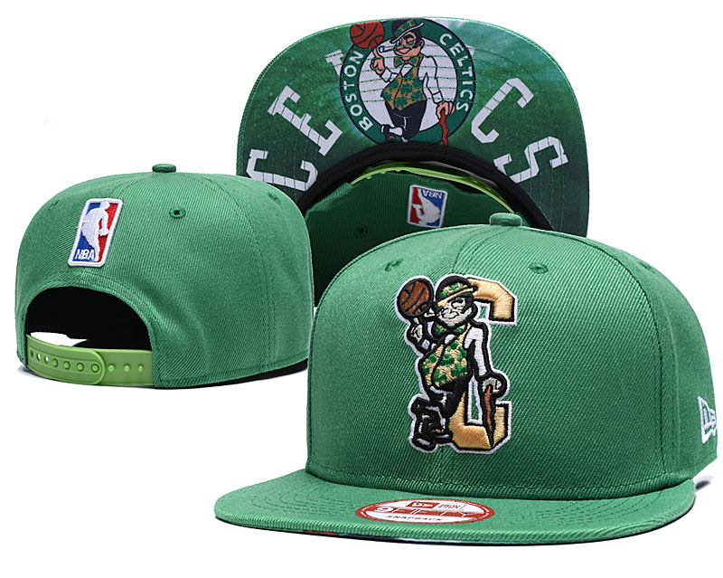 NBA Boston Celtics Fresh Logo Green Adjustable Hat