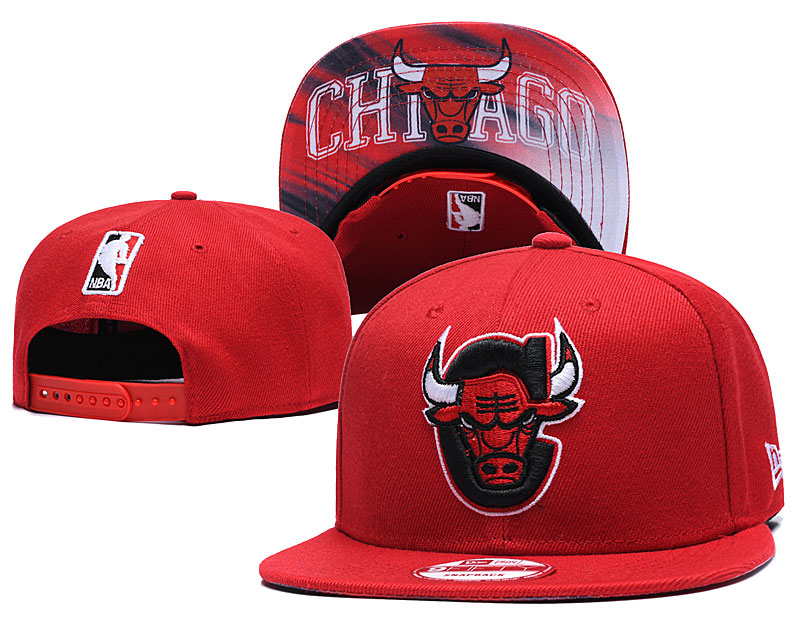 NBA Chicago Bulls Team Logo Black Adjustable Hat (2)