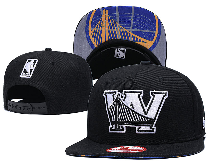 NBA Golden State Warriors Team Logo Blue Adjustable Hat (2)
