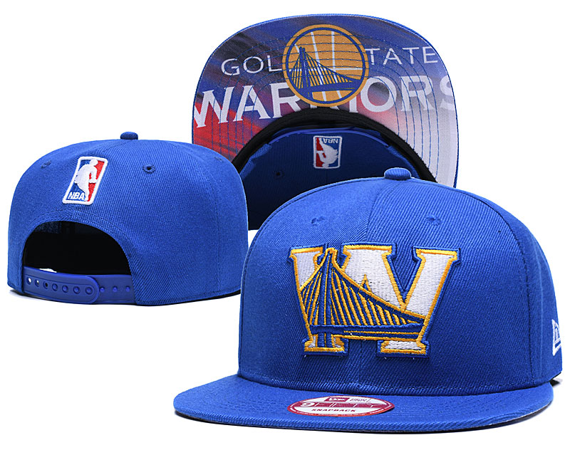 NBA Golden State Warriors Team Logo Blue Adjustable Hat