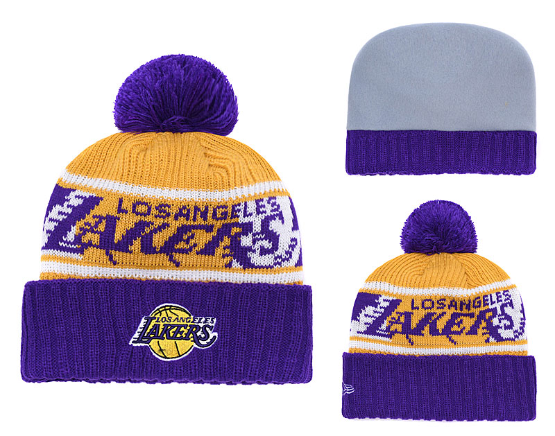 NBA Los Angeles Lakers Fresh Logo Knit Hat