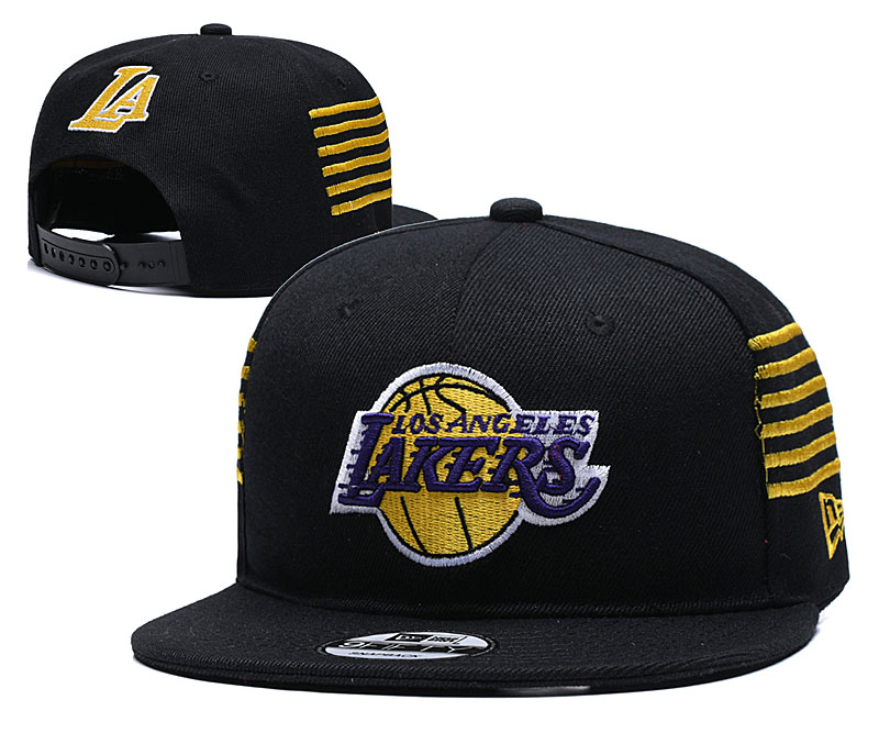 NBA Los Angeles Lakers Team Logo Purple Mitchell & Ness Adjustable Hat 
