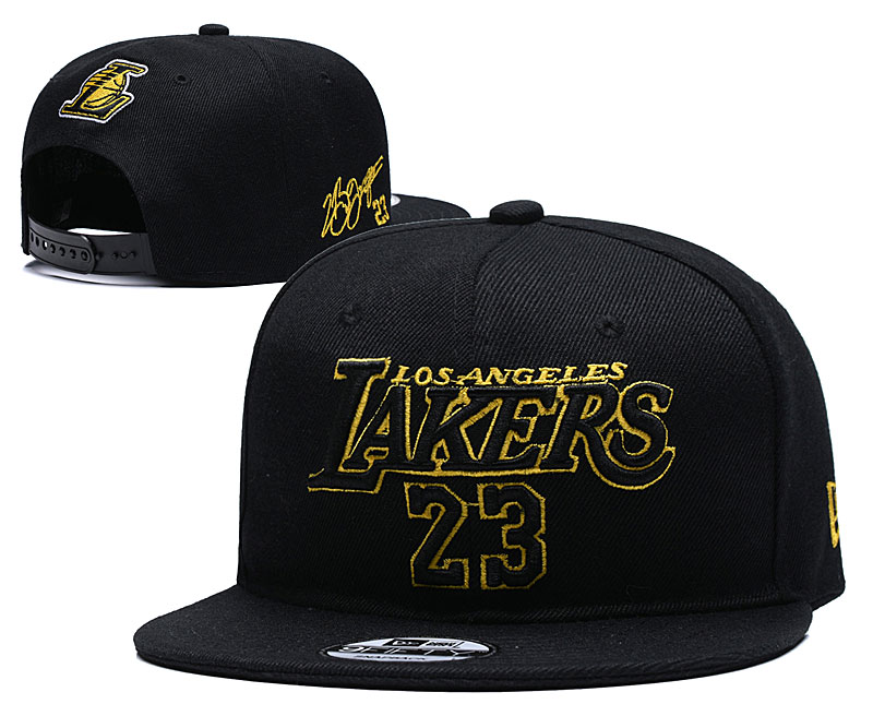 NBA Los Angeles Lakers Team Logo Purple Mitchell & Ness Adjustable Hat 