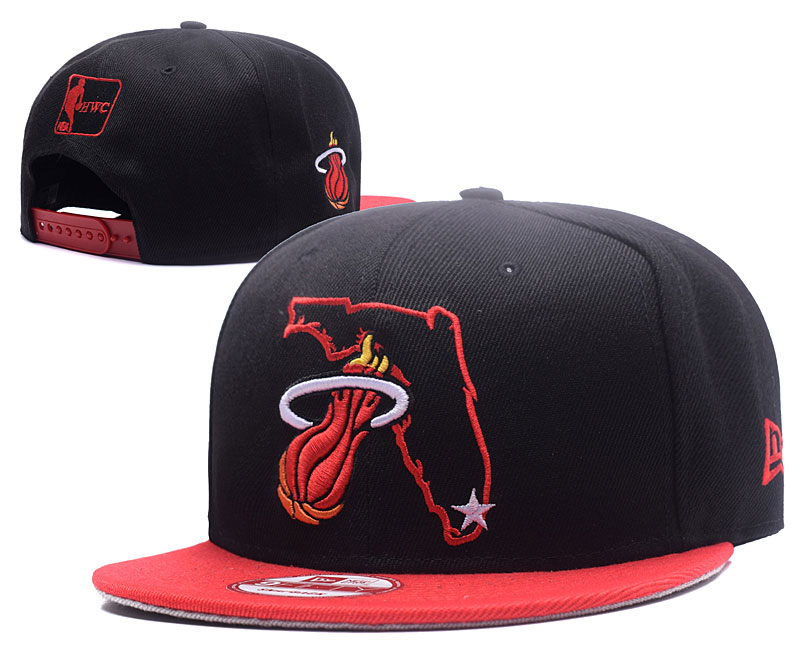 NBA Miami Heat Team Logo Black Mitchell & Ness Adjustable Hat NBA Miami Heat Team Logo Black Mitchell & Ness Adjustable Hat