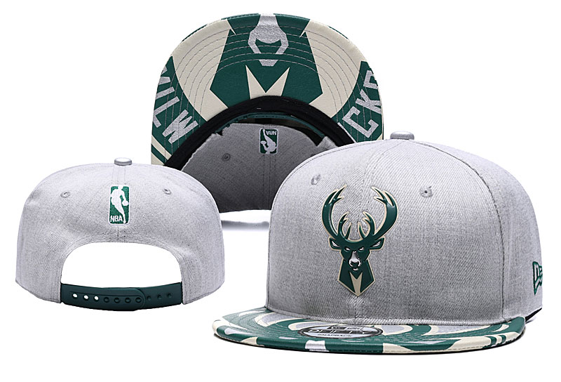 NBA Milwaukee Bucks Team Logo Green Adjustable Hat 1