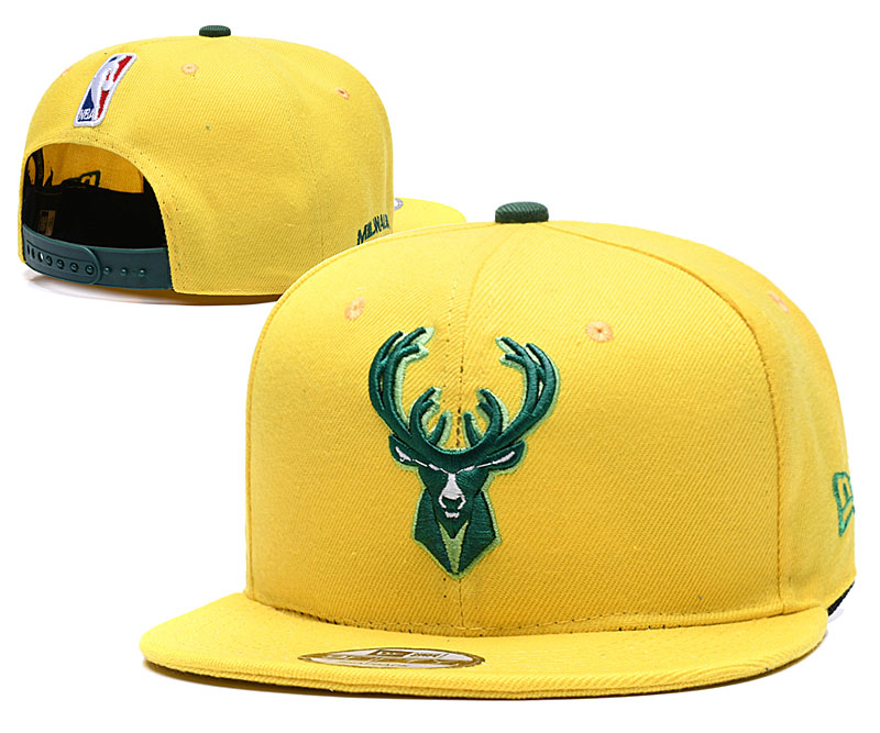 NBA Milwaukee Bucks Team Logo Green Adjustable Hat