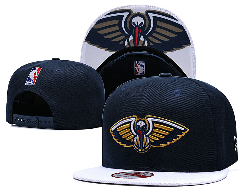NBA New Orleans Pelicans Team Logo Navy Adjustable Hat