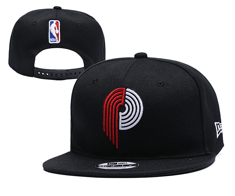 NBA Portland Trail Blazers Team Logo Black Adjustable Hat
