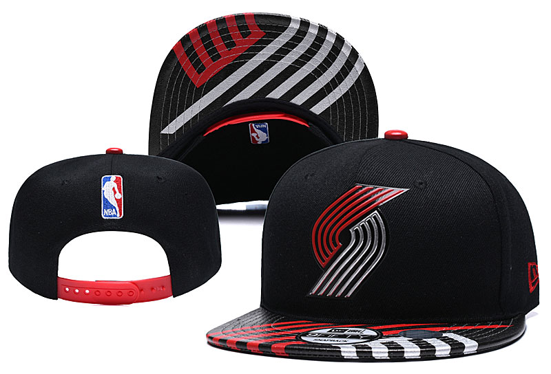 NBA Portland Trail Blazers Team Logo Black Adjustable Hat
