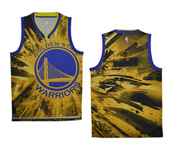 NBA moments version of the Golden State Warriors LOGO Edition blank jersey vest