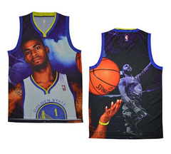 NBA moments version of the golden state warriors, 1 bugler baseball jersey blank vest