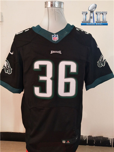 NEW Philadelphia Eagles #36 Jay Ajayi Black Super Bowl LII Alternate NFL New Elite Jersey