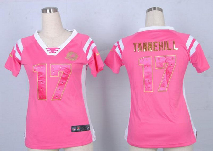 NEW Women Jerseys Miami Dolphins 17 Ryan Tannehill Pink(fashion Rhinestone sequins) NEW Women Jerseys Miami Dolphins 17 Ryan Tannehill Pink(fashion Rhinestone sequins)
