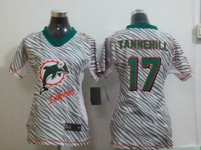 NEW Women Miami Dolphins #17 Ryan Tannehill jerseys(fem fan zebra) NEW Women Miami Dolphins #17 Ryan Tannehill jerseys(fem fan zebra)