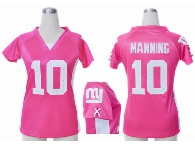 NEW Women New York Giants 10 Eli Manning pink jerseys(draft him ii top)