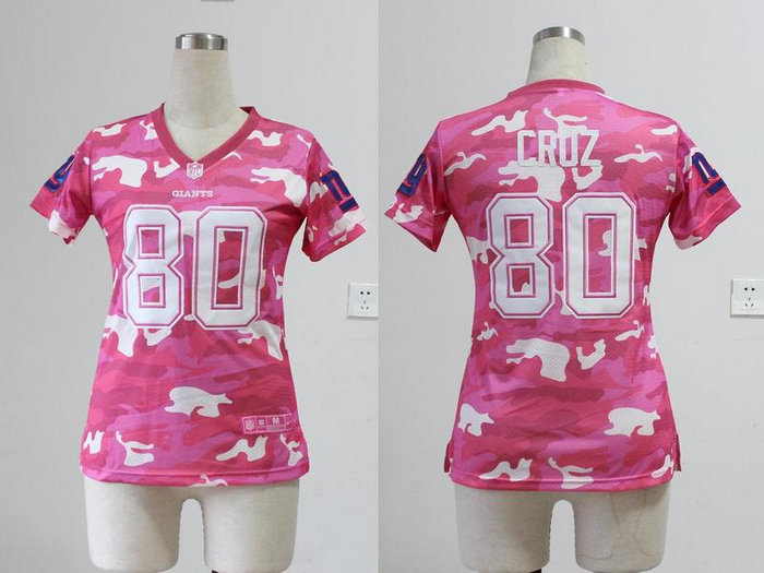 NEW women nfl jerseys New York Giants #80 Victor Cruz pink(fashion camo) NEW women nfl jerseys New York Giants #80 Victor Cruz pink(fashion camo)