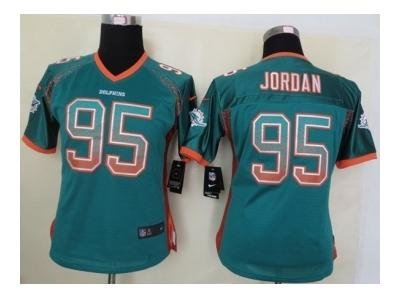 NEW women nfl jerseys miami dolphins #95 jordan green(Elite drift fashion)