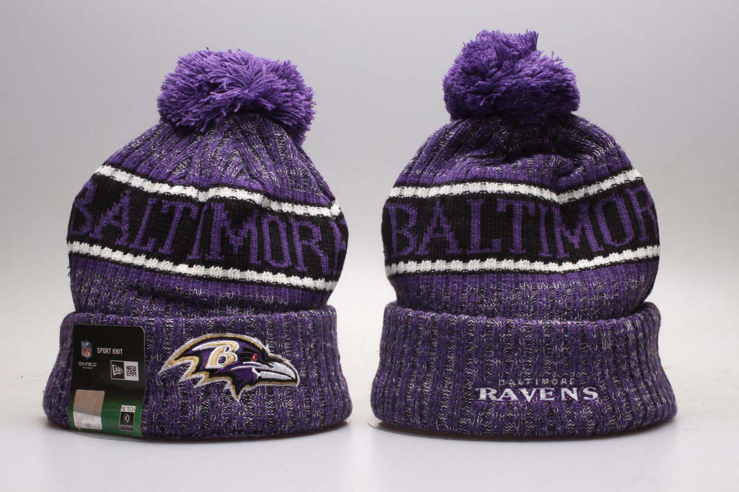 NFL Baltimore Ravens Fresh Logo Knit Hat  1