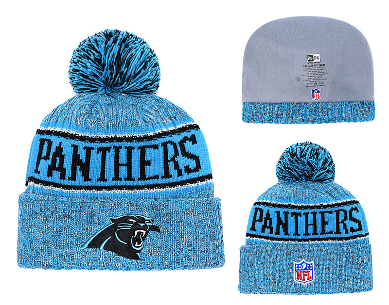 NFL Carolina Panthers Team Logo Blue Knit Hat
