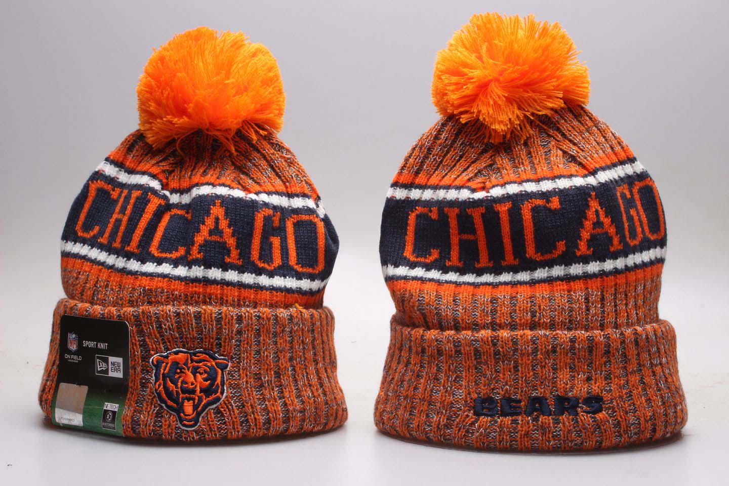 NFL Chicago Bears Team Logo 2017 Sideline Knit Hat NFL Chicago Bears Team Logo 2017 Sideline Knit Hat
