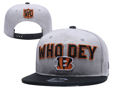 NFL Cincinnati Bengals Who Dey Gary Adjustable Hat NFL Cincinnati Bengals Who Dey Gary Adjustable Hat