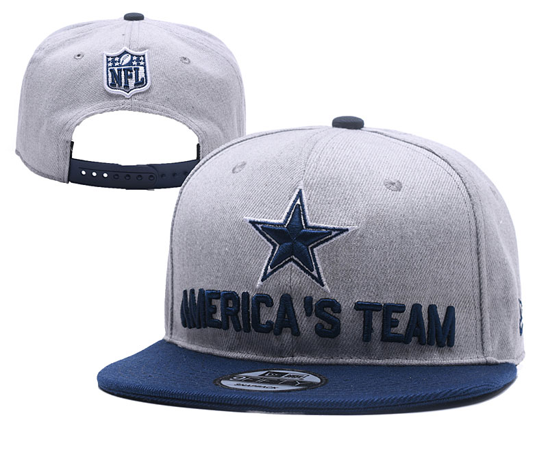 NFL Dallas Cowboys America's Team Gray Adjustable Hat