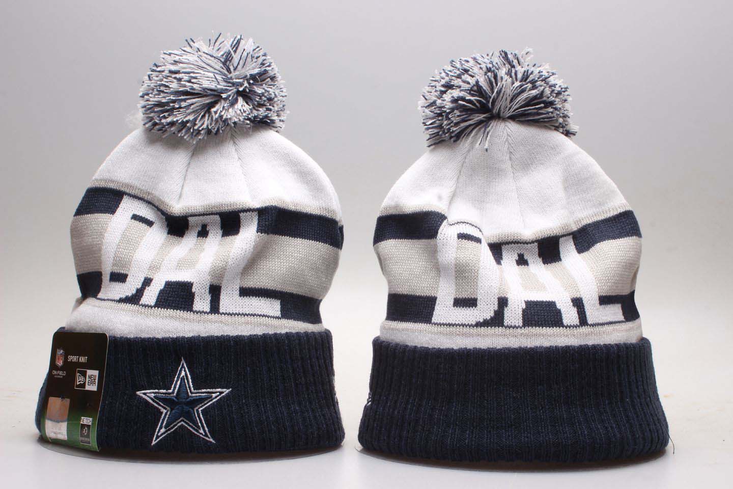 NFL Dallas Cowboys Team Logo 2017 Sideline Knit Hat  1